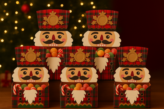 Nutcracker Door Hanger Treat Box - Holiday Gift Holder