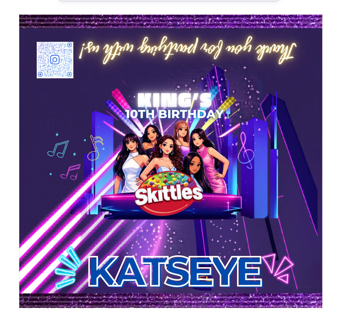 Katseye Skittles wrapper