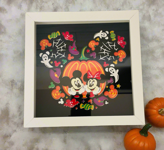Mickey Pumpkin Shadowbox
