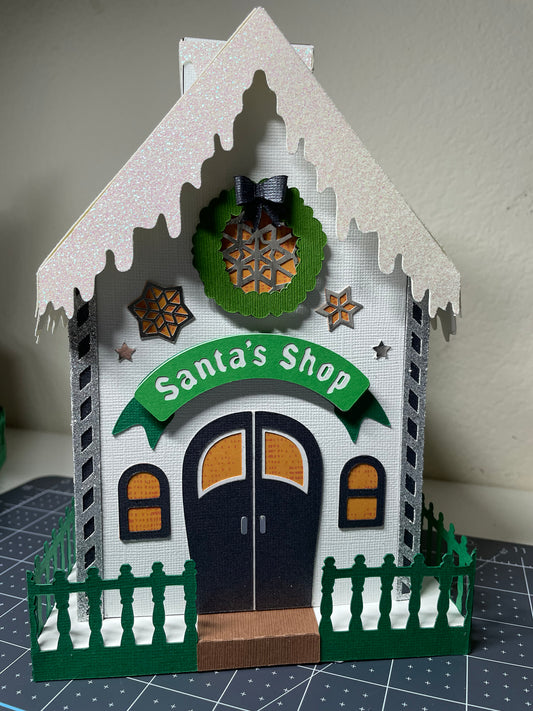 Santa's Shop Tissue Box