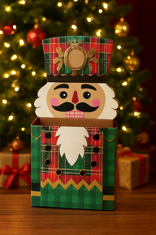 Nutcracker Door Hanger Treat Box - Holiday Gift Holder