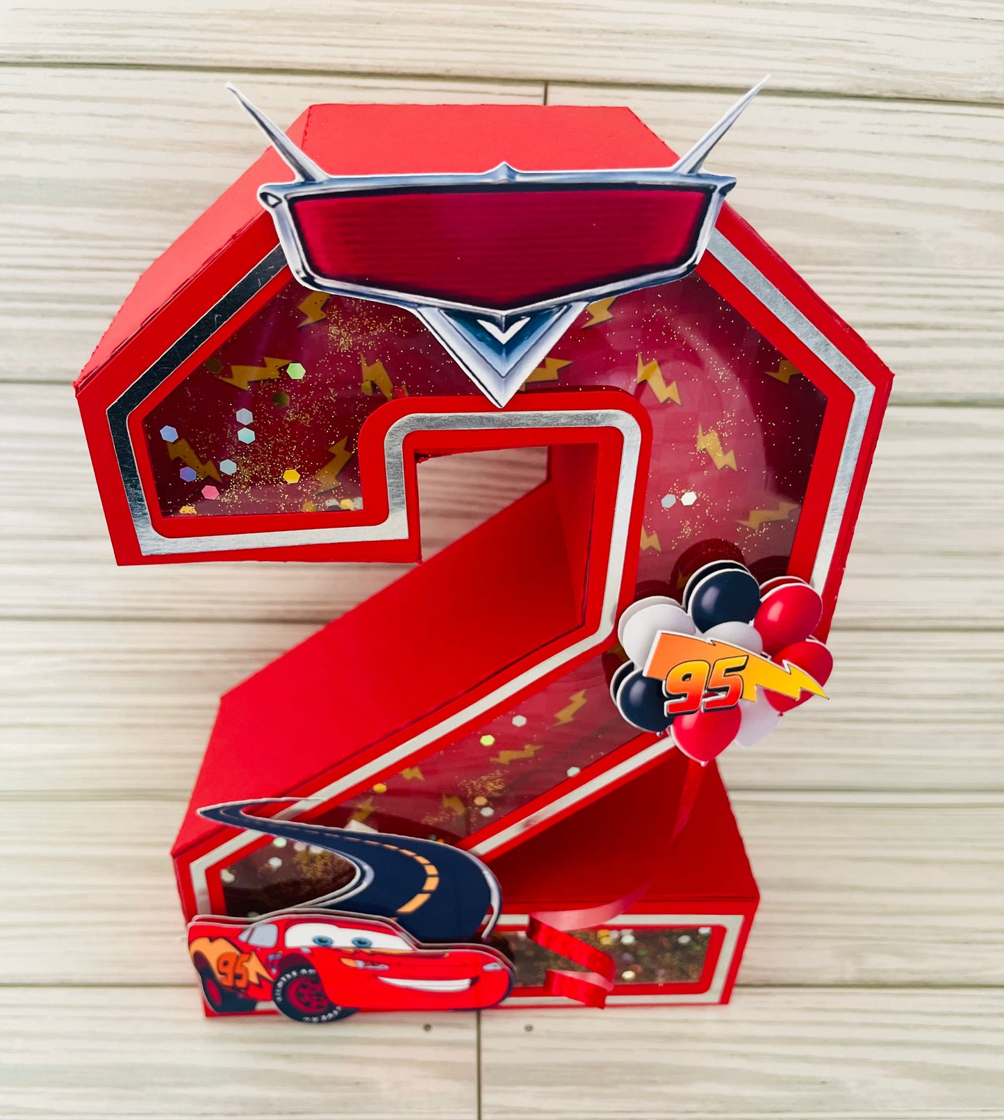 Lightning McQueen 3d Number