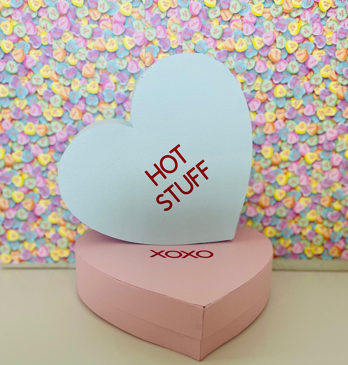 Valentine heart treat boxes