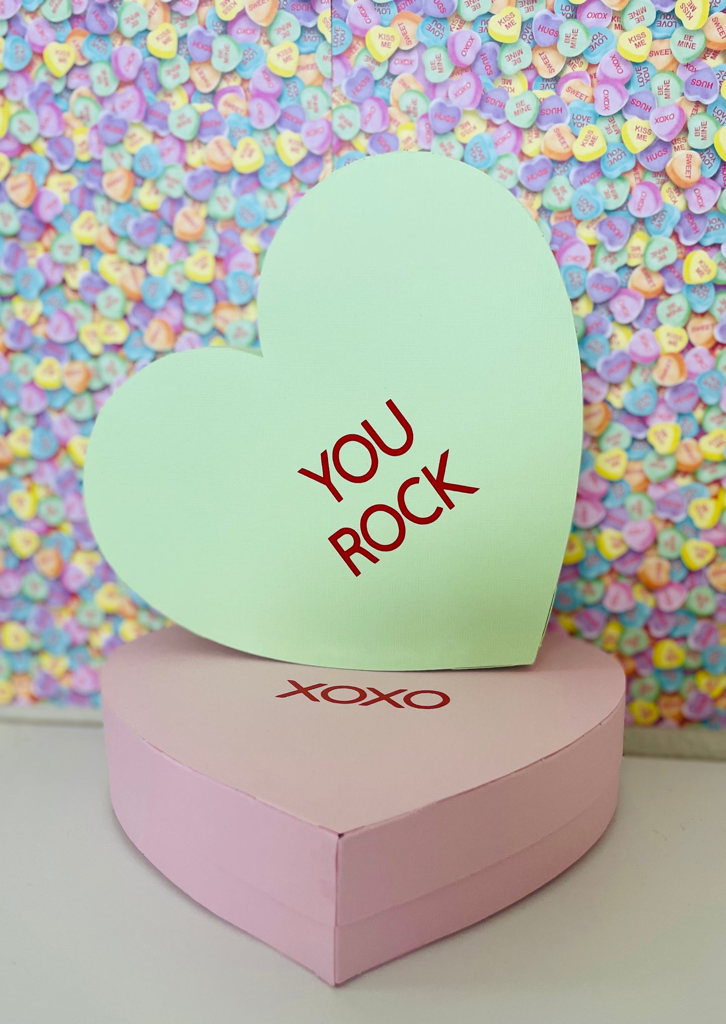 Valentine heart treat boxes